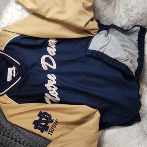 Notre Dame windbreaker pullover